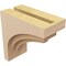 Ekena Millwork 5"W x 10"D x 10"H Classic Rockford Rough Cedar Woodgrain TimberThane Corbel, Primed Tan CORUR05X10X10ROCRCPR - alternate 3